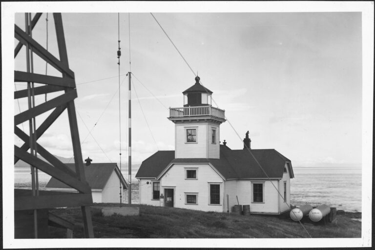 1944 U.S. Coast Guard photograph of the Patos Island Lighthouse in the San Juan Islands