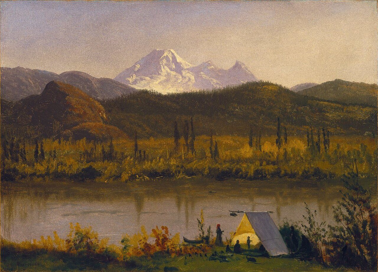 Albert Bierstadt painting of Mount Baker