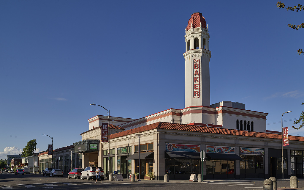 The Mount Baker Theatre and its marquee tower, Bellingham