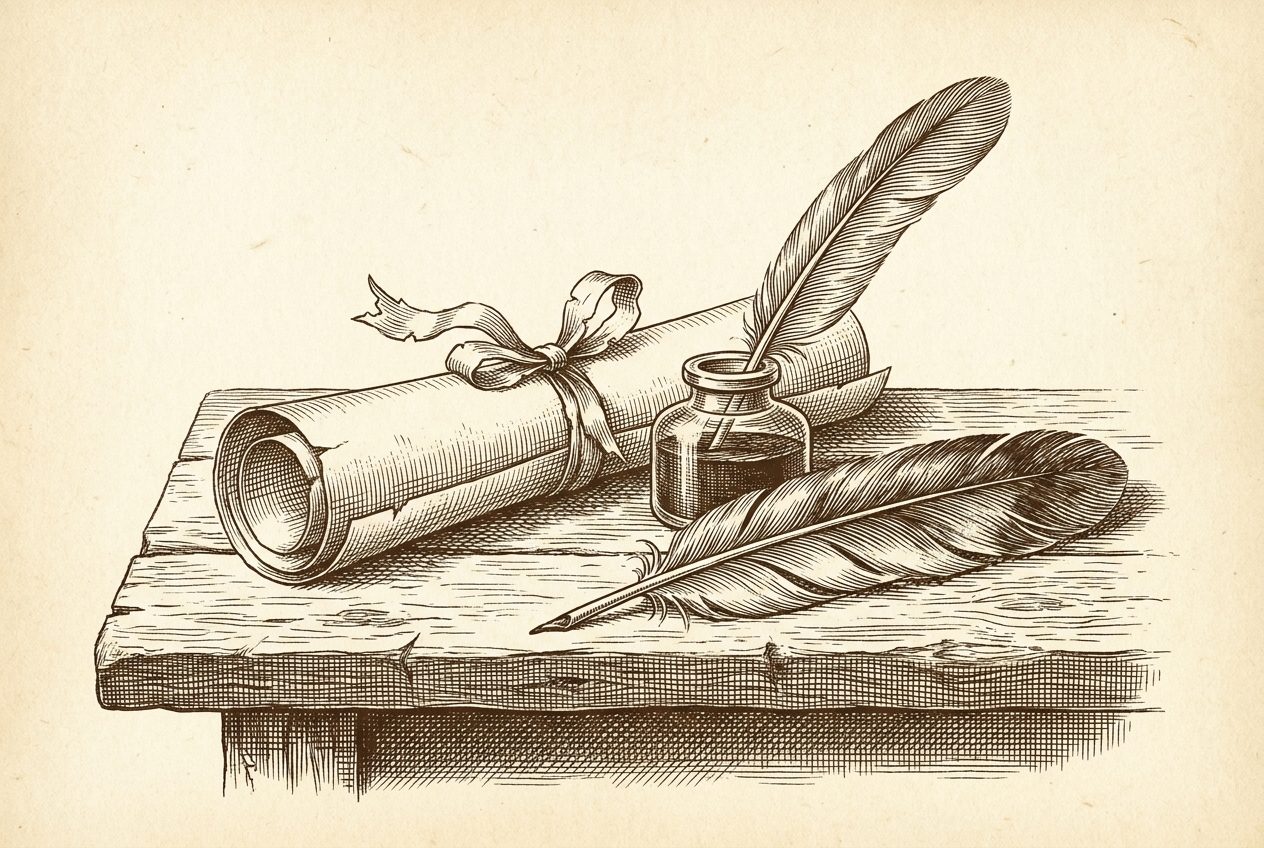 A dignified still-life evoking the 1855 Treaty of Point Elliott