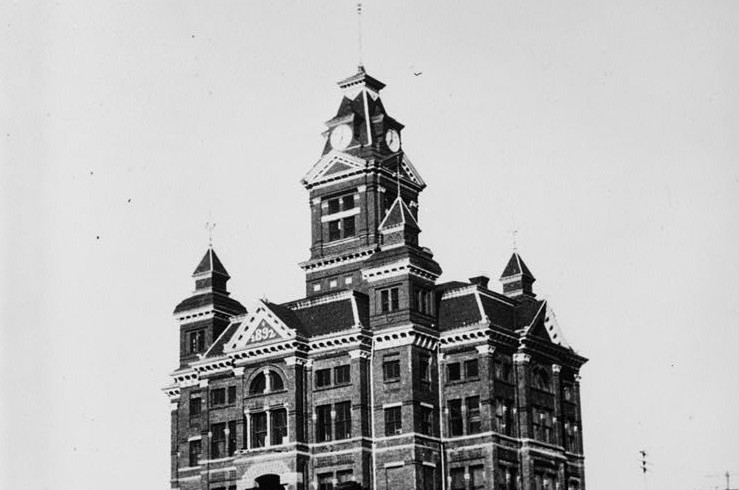 The 1892 New Whatcom City Hall, now the Whatcom Museum, on its hilltop — a historic Bellingham landmark
