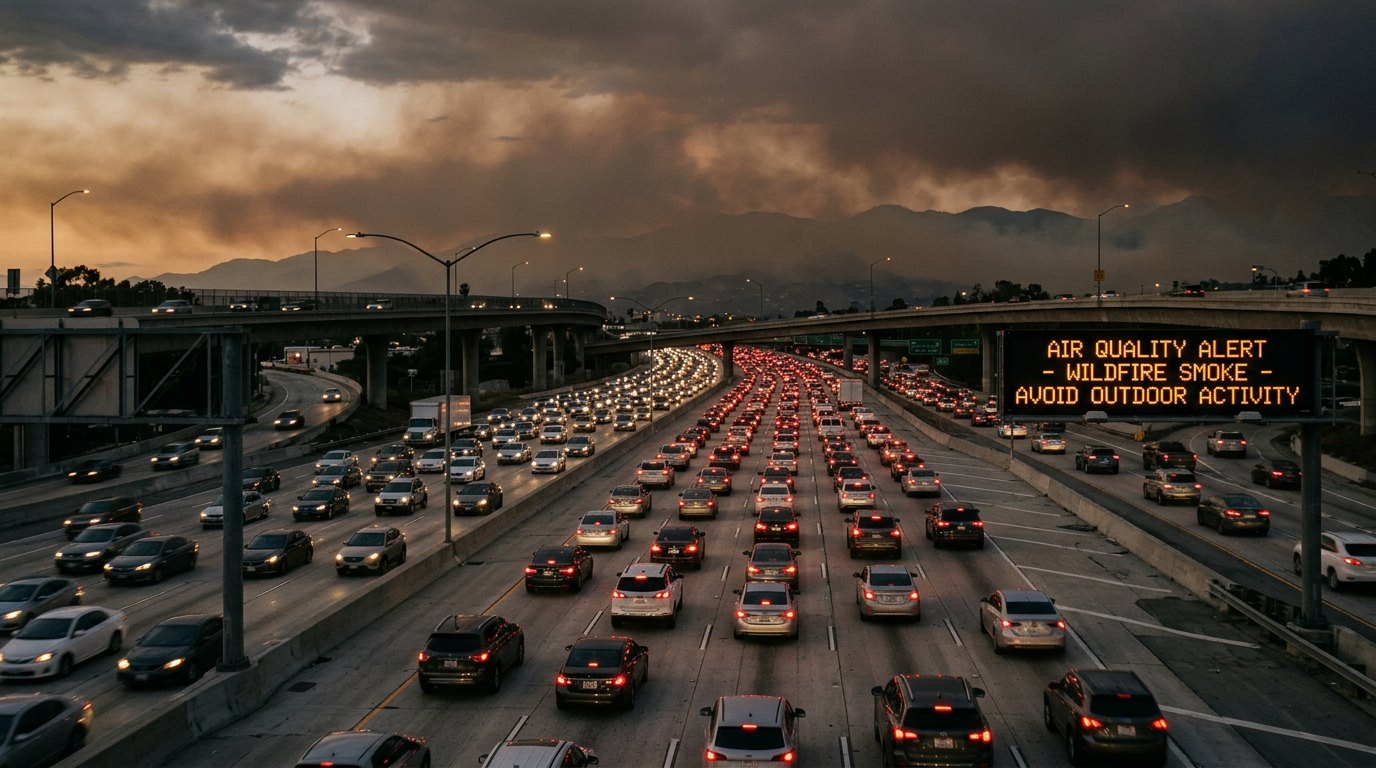 137 hours a year, gone to LA traffic