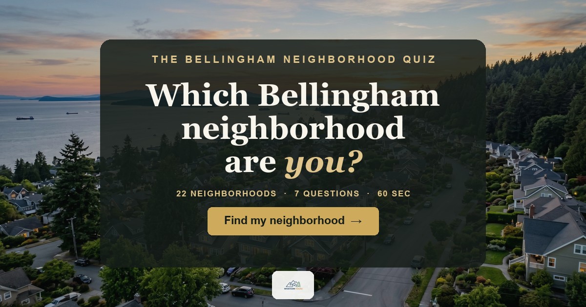 Which Bellingham neighborhood are you? Take the 60-second quiz.