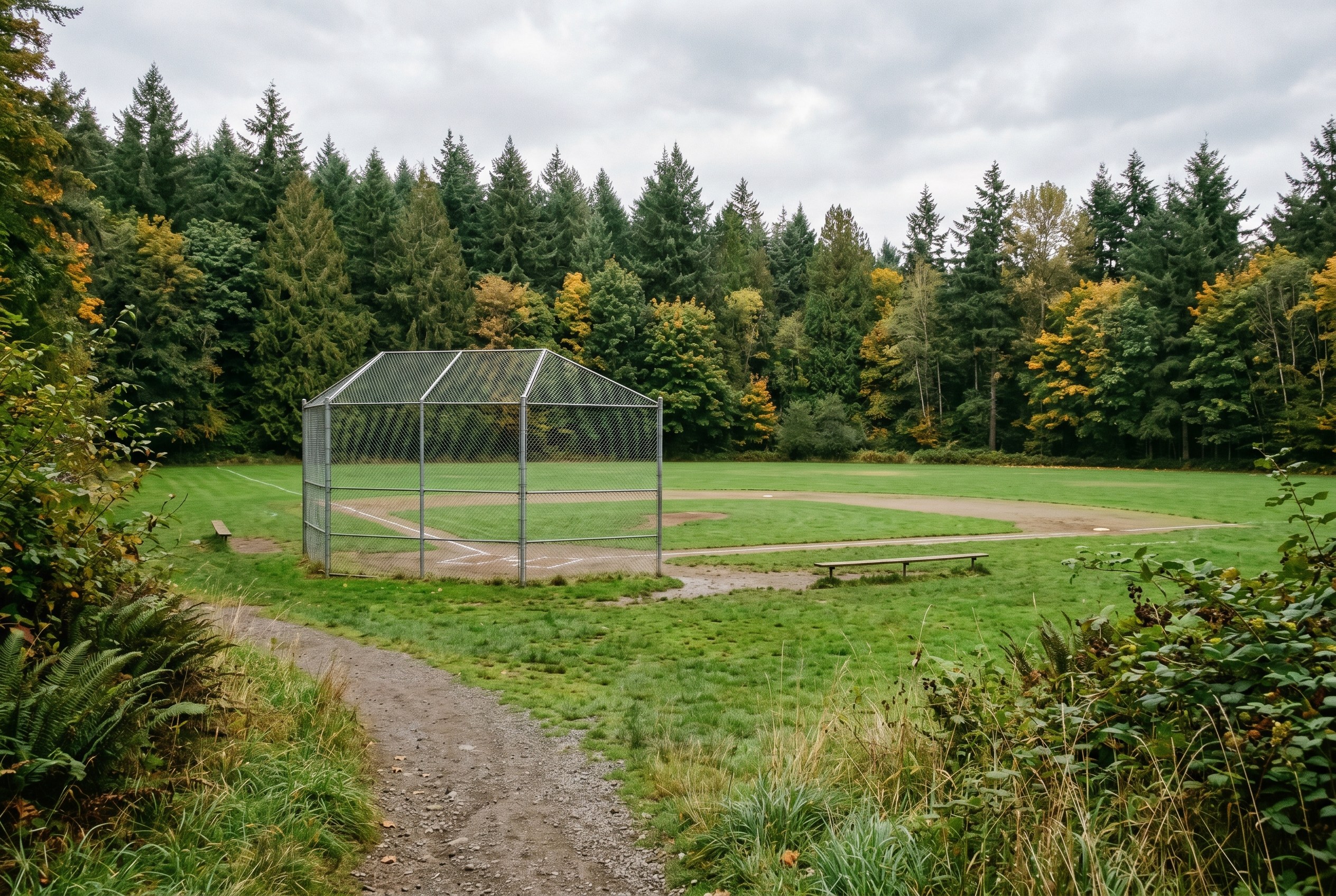Park sports fields and courts