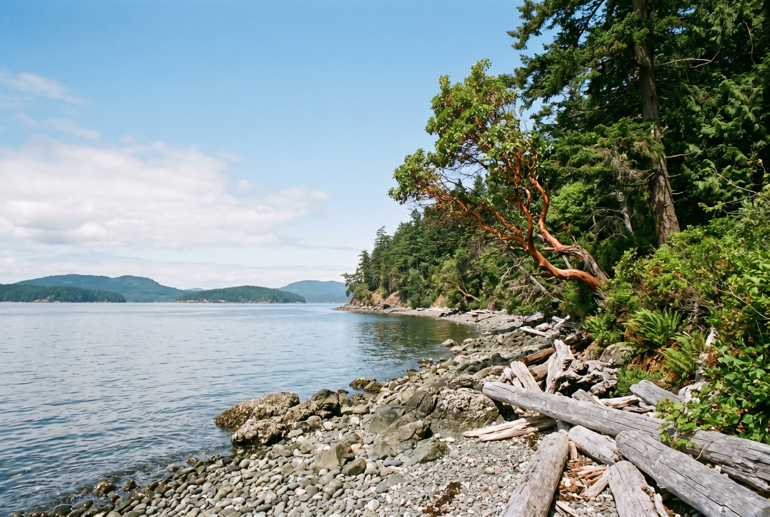 A coastal bluff trail