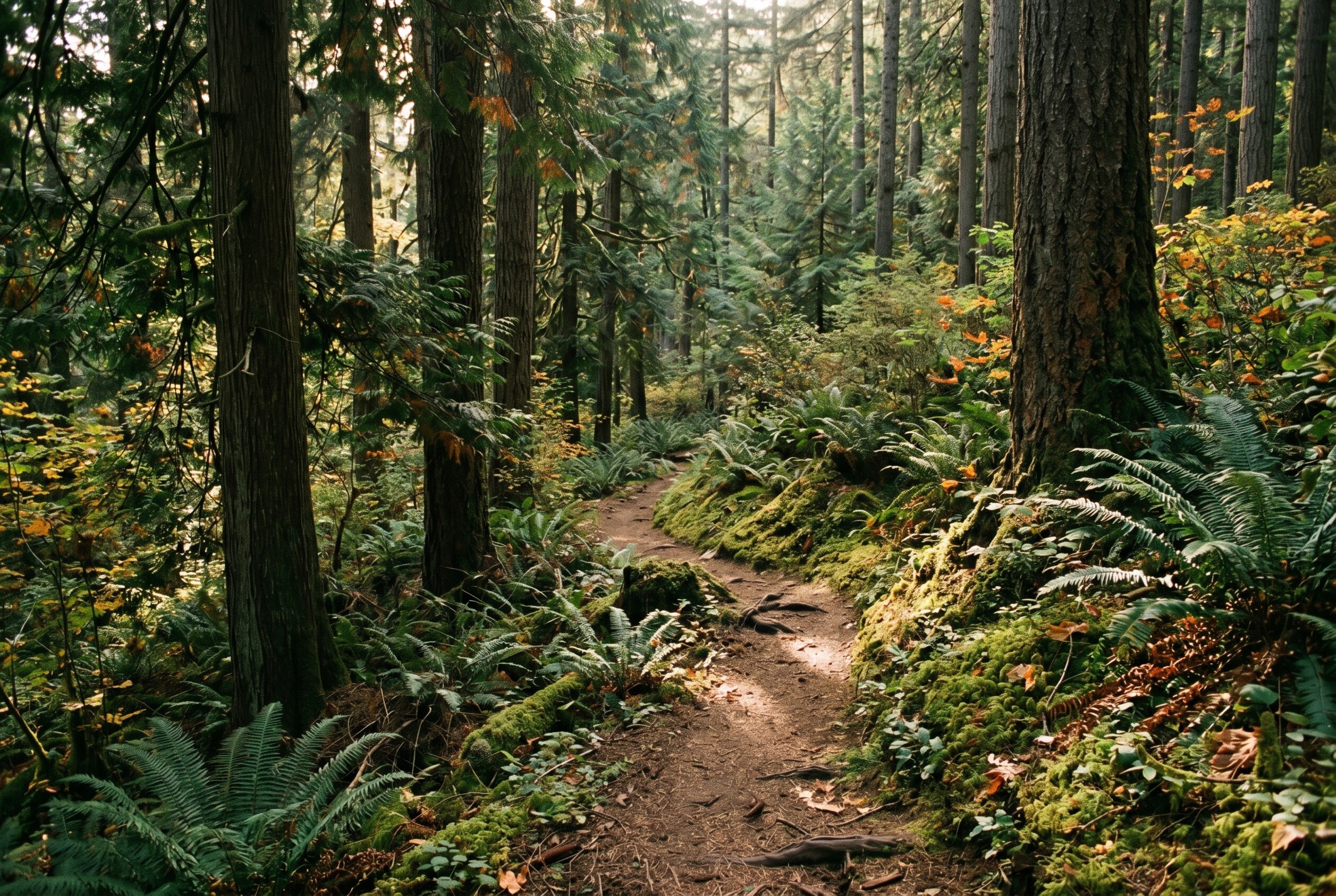 A Pacific Northwest forest trail