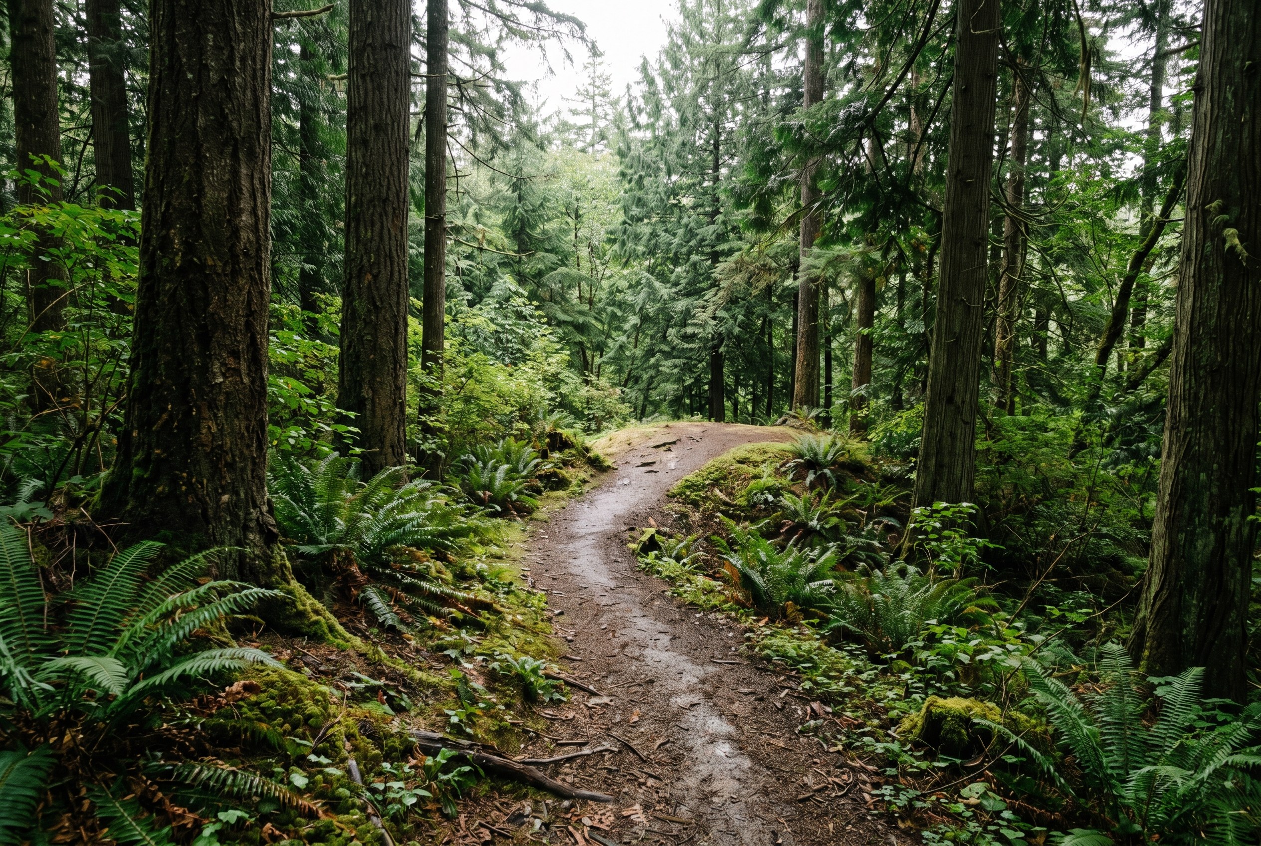A Pacific Northwest forest trail