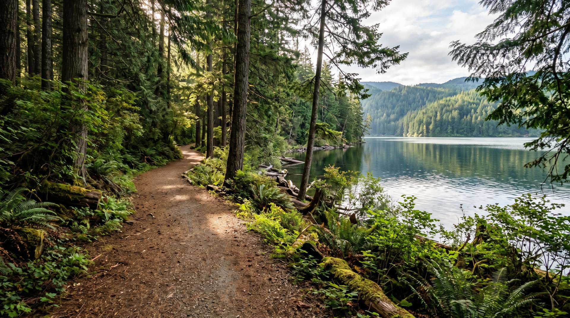The lakeside loop trail.