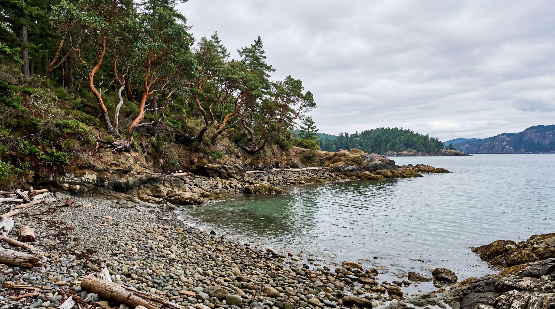 Clayton Beach and the Chuckanut shore.