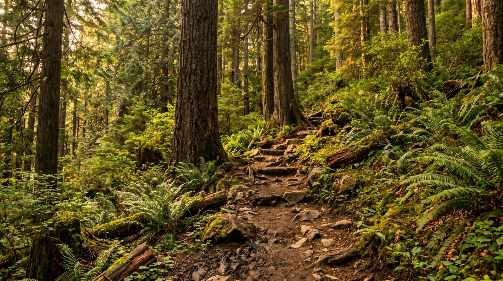 Trails up into the Chuckanuts.