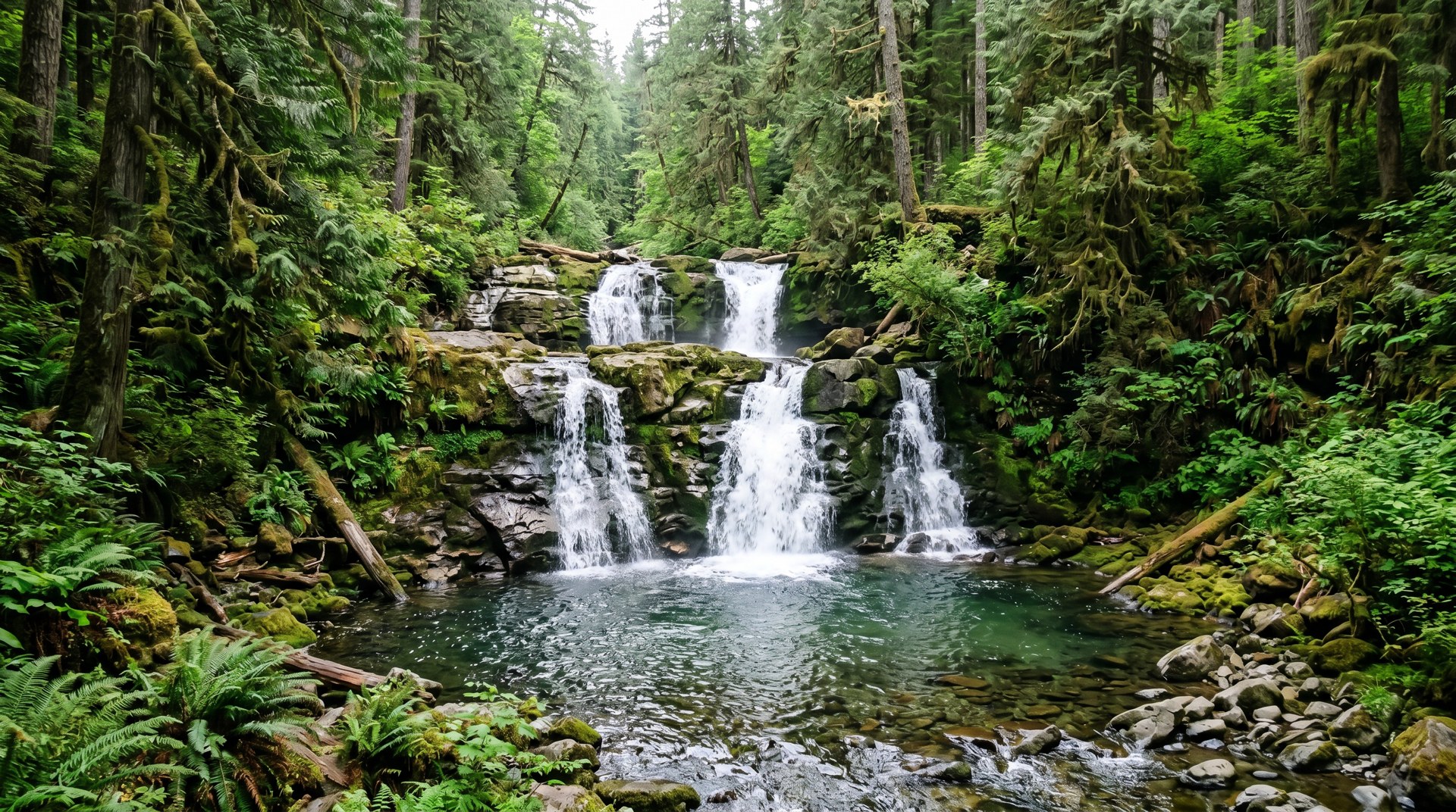 Whatcom Creek's falls.