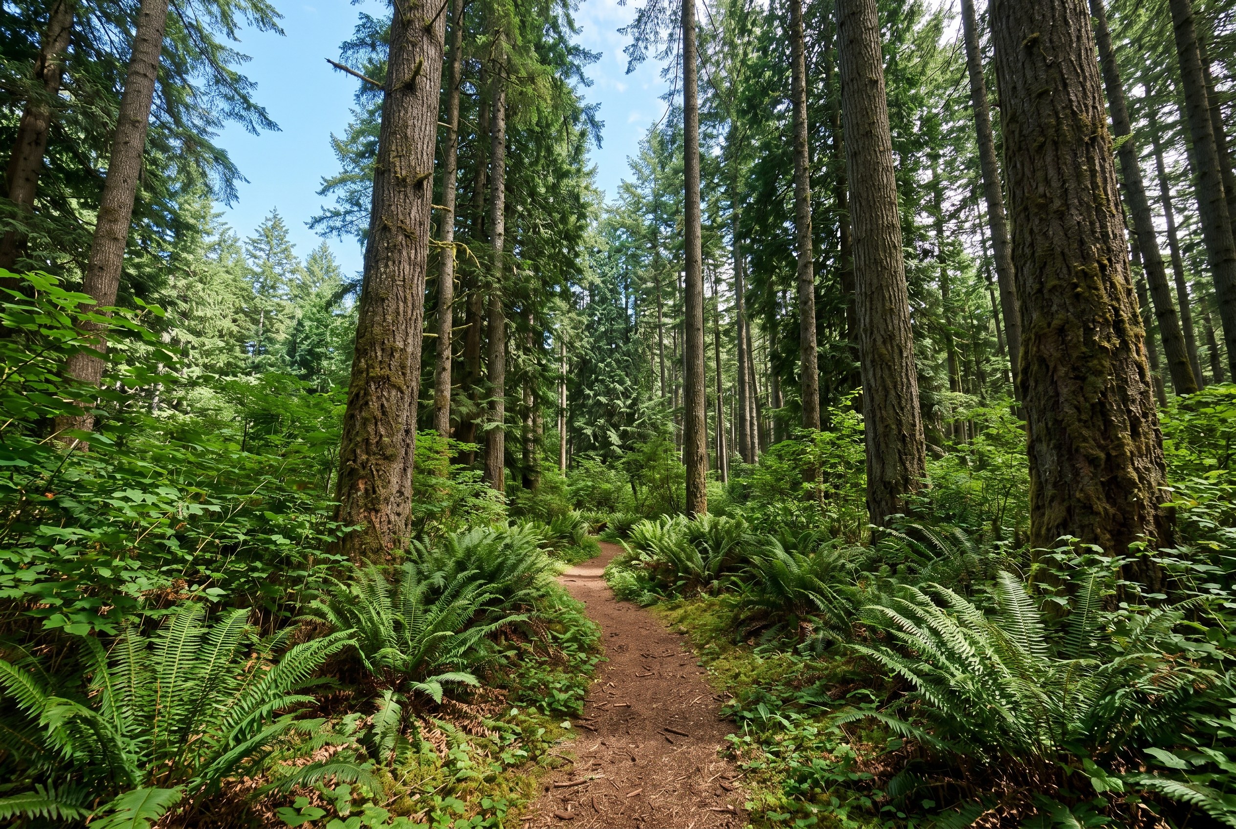 A Pacific Northwest forest trail