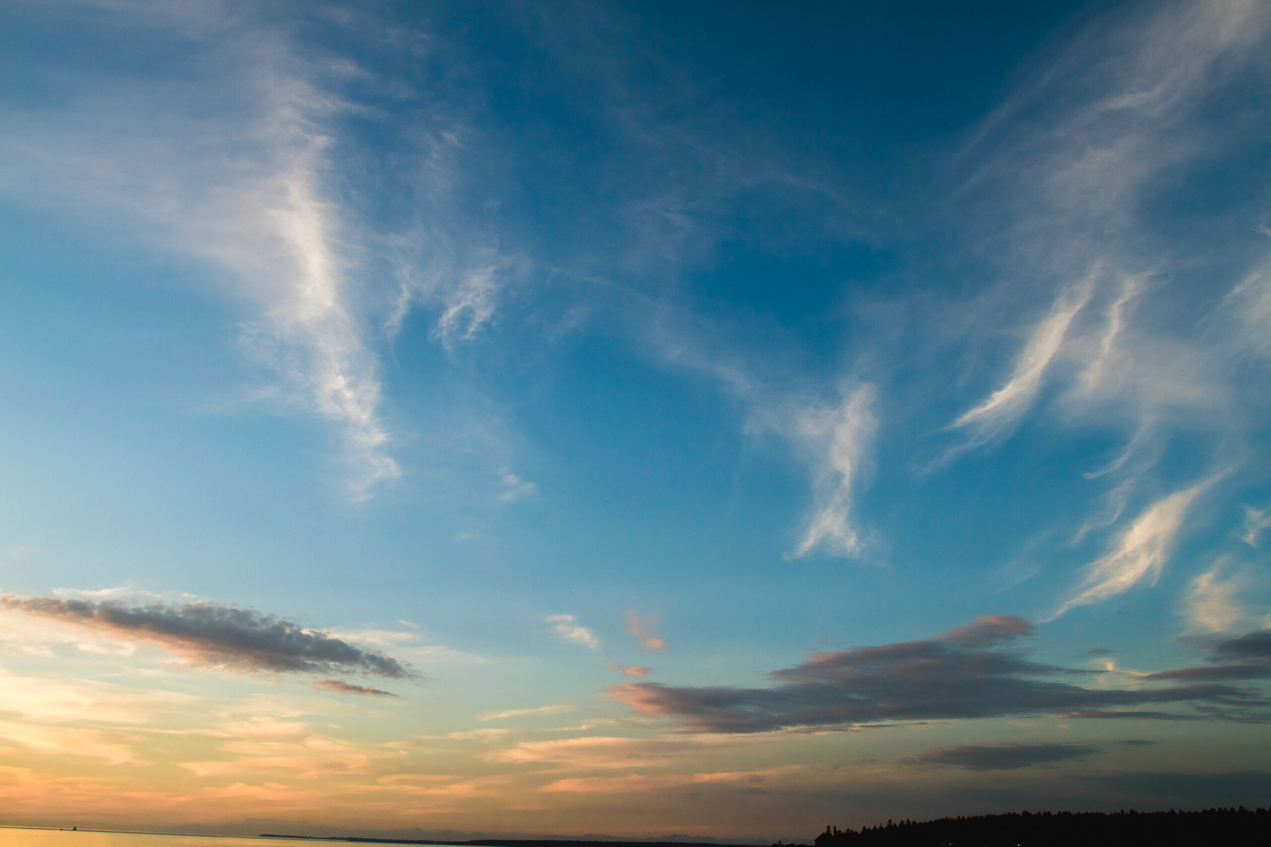 Whatcom County at dusk