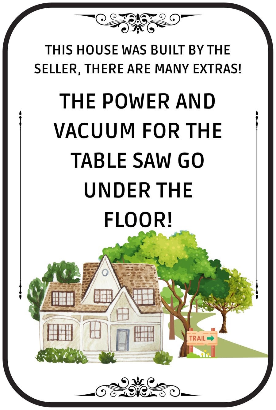 A showing vignette card placed by a feature in the home