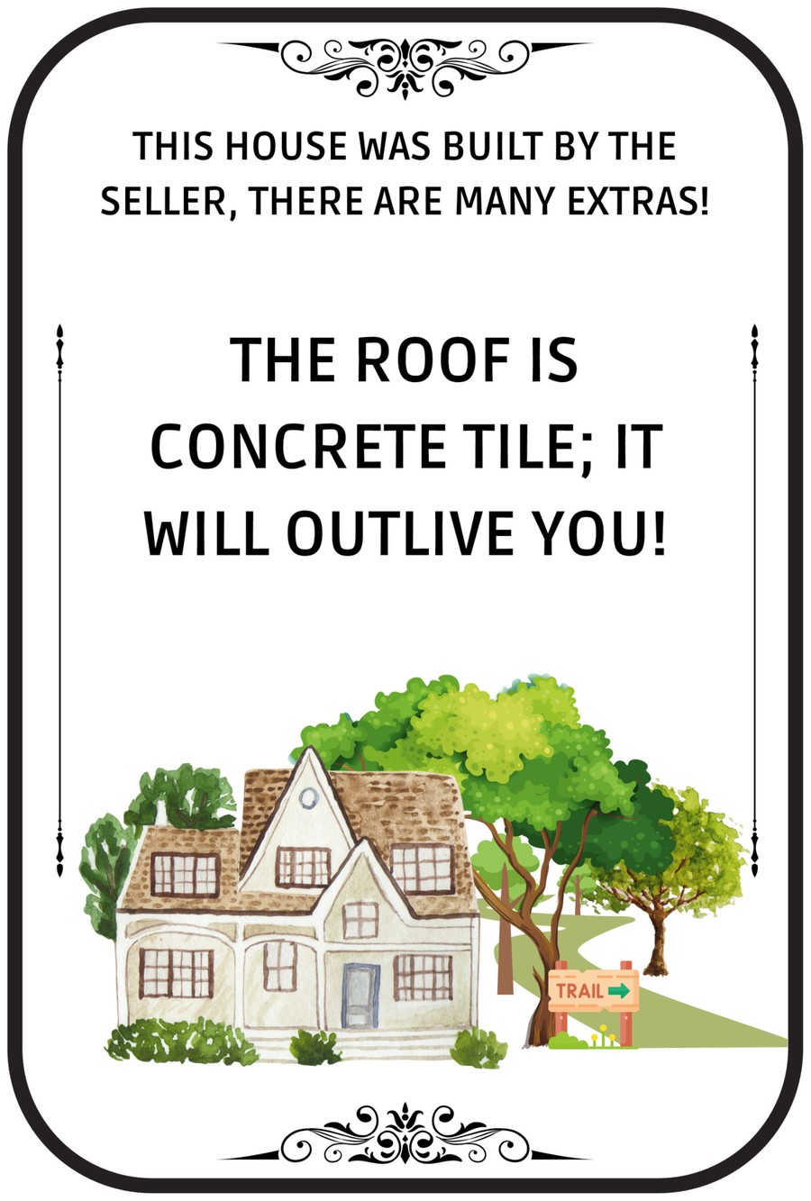 A showing vignette card placed by a feature in the home