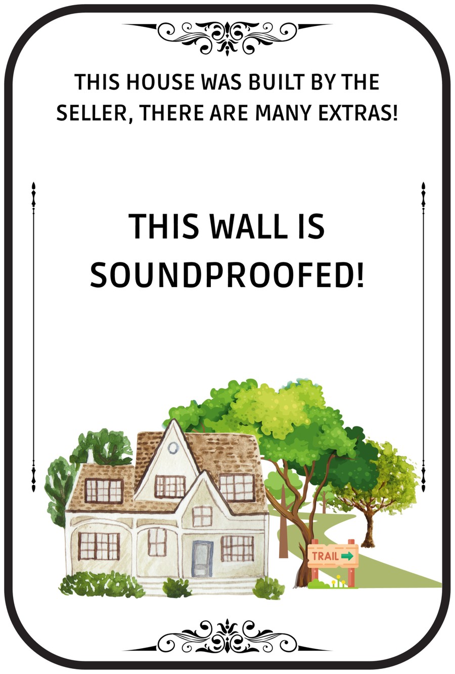 A showing vignette card placed by a feature in the home